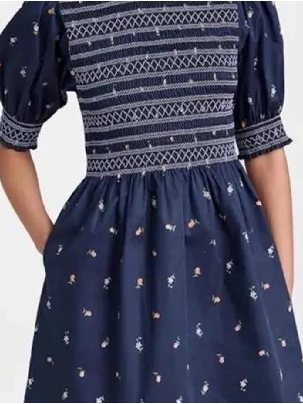 Hill House Home The Vivi Nap Dress Navy Petite Fleur XXL Excellent Condition